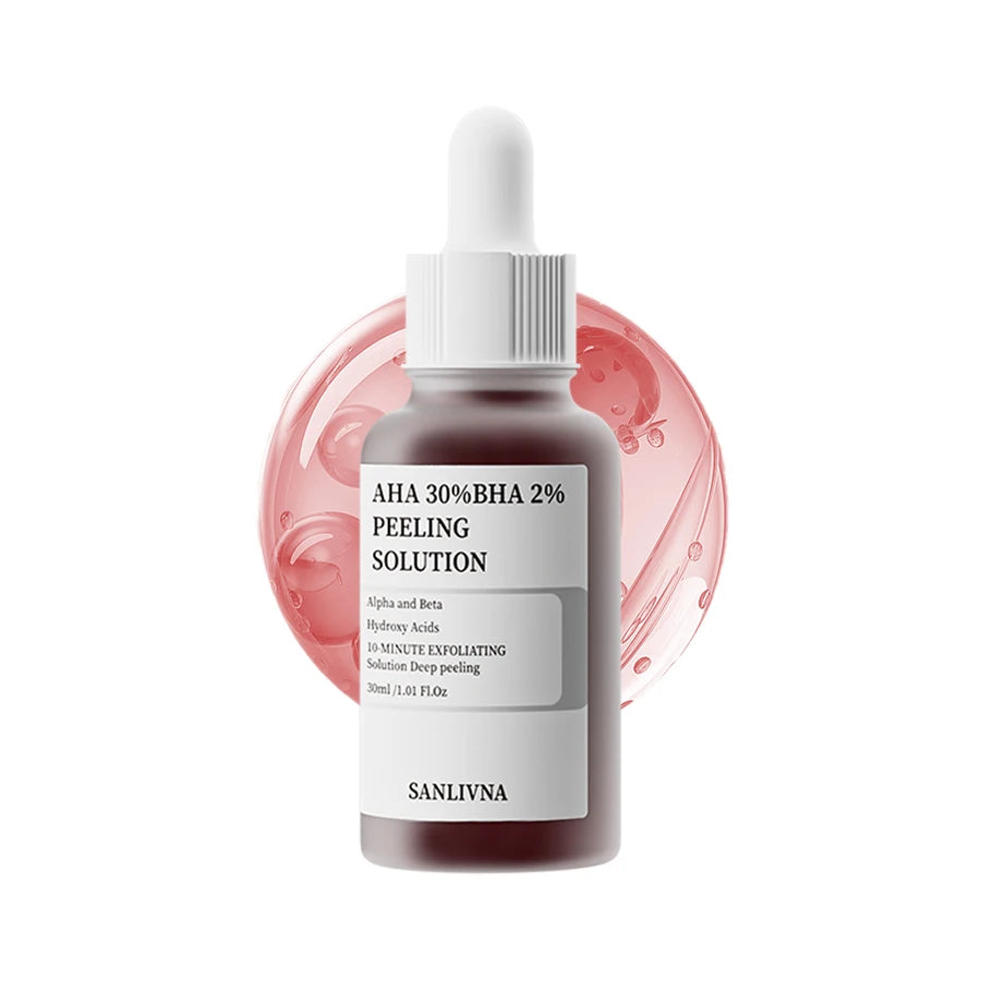 AHA 30%+BHA 2% Exfoliating Salicylic Acid Serum 10% Niacinamide + 1% Zinc, 10% Hexapeptide Serum