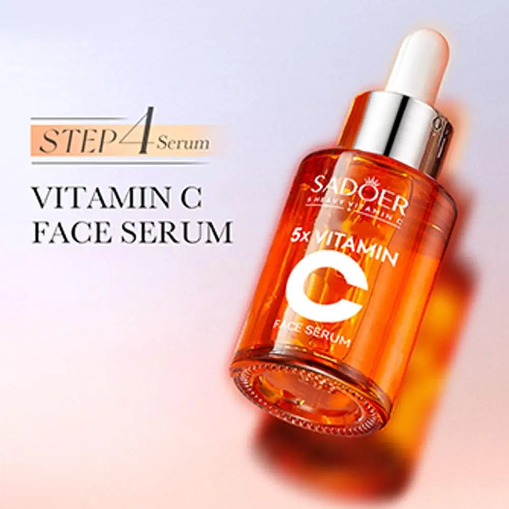 Vitamin C & Niacinamide Hydrating Skin Care Set, 6-In-1 Daily Skincare Gift Kit, Face Wash, Toner, Serum, Face Cream, Eye Cream