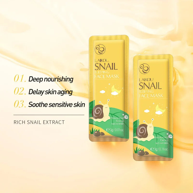 8pcs LAIKOU Hydrating Moisturizing Facial Sleeping Mask