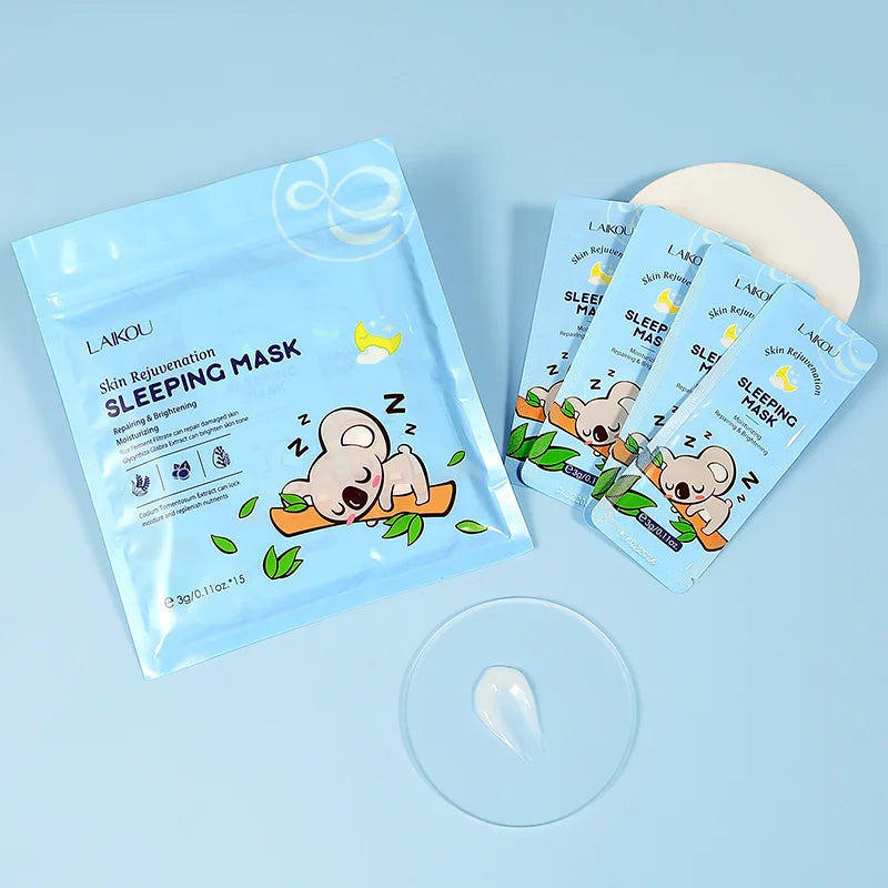 8pcs LAIKOU Hydrating Moisturizing Facial Sleeping Mask