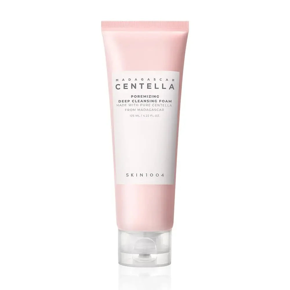 SKIN1004 Centella Pink Salt Pore Care, Toner Ampoule, Serum Deep Cleanser and Face Cream Skincare Set