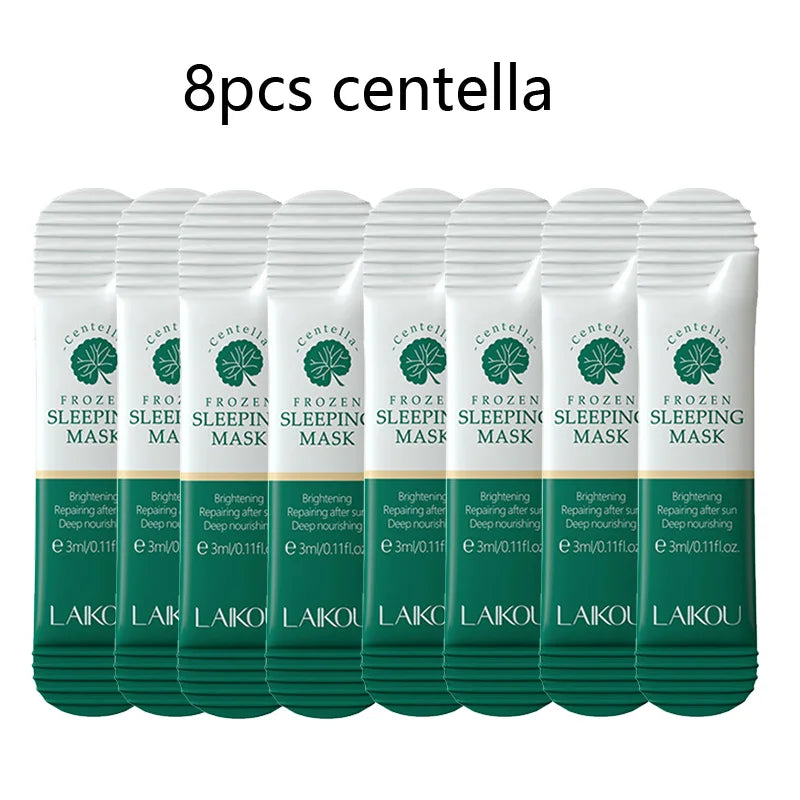 8pcs LAIKOU Hydrating Moisturizing Facial Sleeping Mask