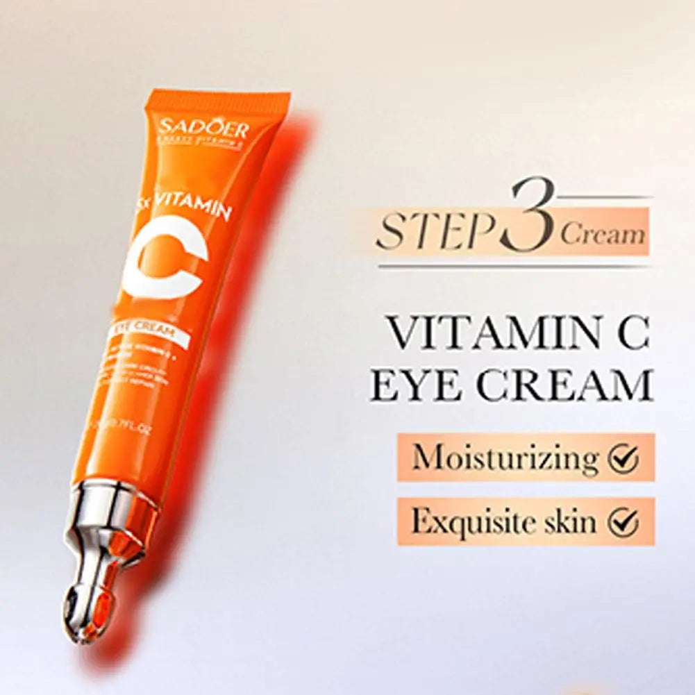 Vitamin C & Niacinamide Hydrating Skin Care Set, 6-In-1 Daily Skincare Gift Kit, Face Wash, Toner, Serum, Face Cream, Eye Cream